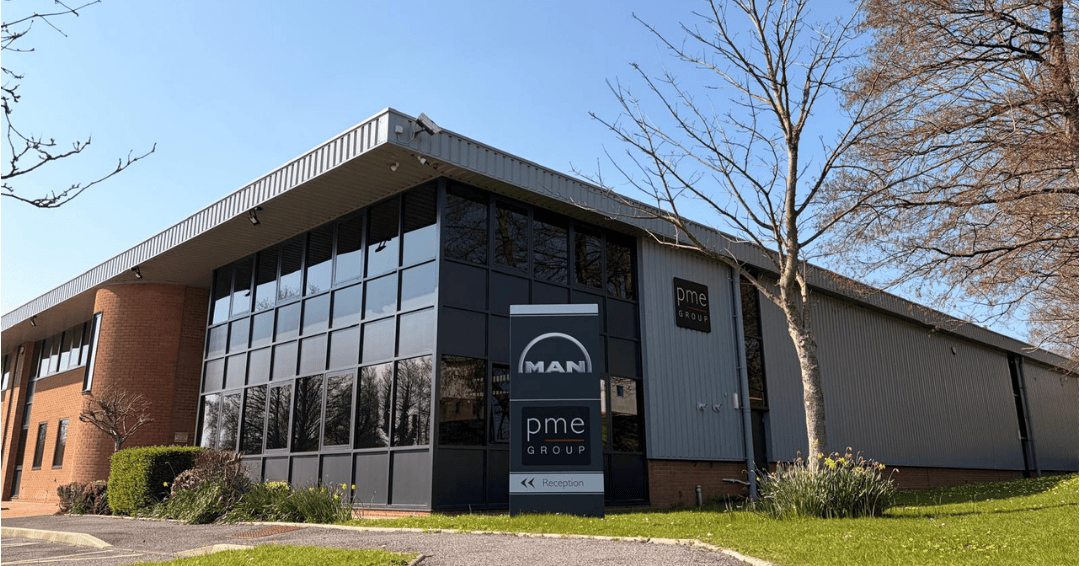 PME_office_external PME Group Plymouth Headquarters with MAN sign